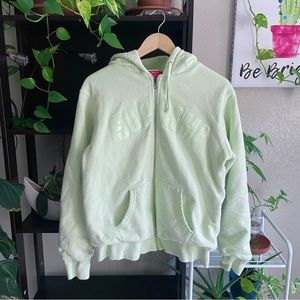 Supreme Arc Logo Zip Up Hoodie